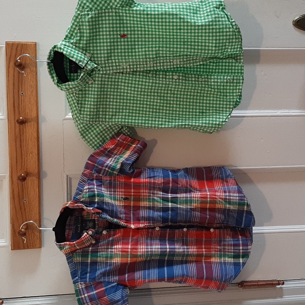 Polo Ralph Lauren boys lot button up short sleeve 5 5t
